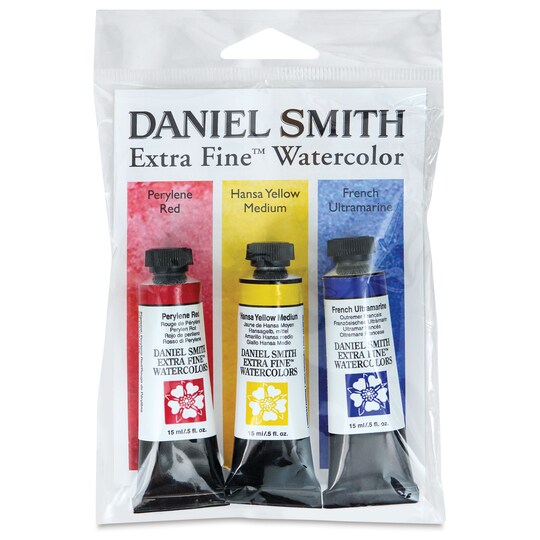 Daniel Smith; Daniel Smith Extra Fine Watercolor - Set of 3, Primary, 15 ml Tubes; Category:Watercolor Tube Sets; Image:1